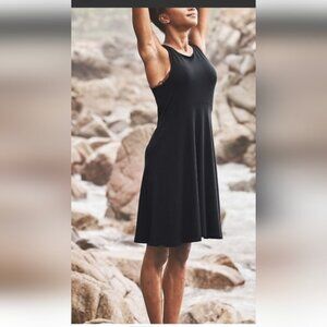ATHLETA  Black Santorini Thera Dress Plus Size 3x, Travel Vacation Leisure